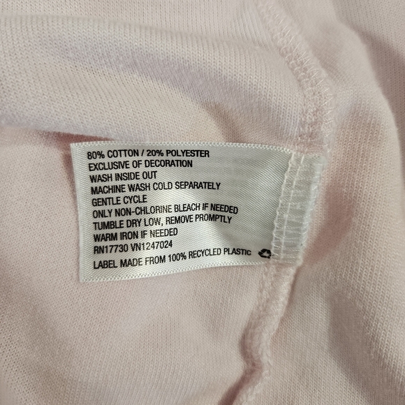 Stoney Clover Light Pink Cropped Sweatshirt - Picture 8 of 8